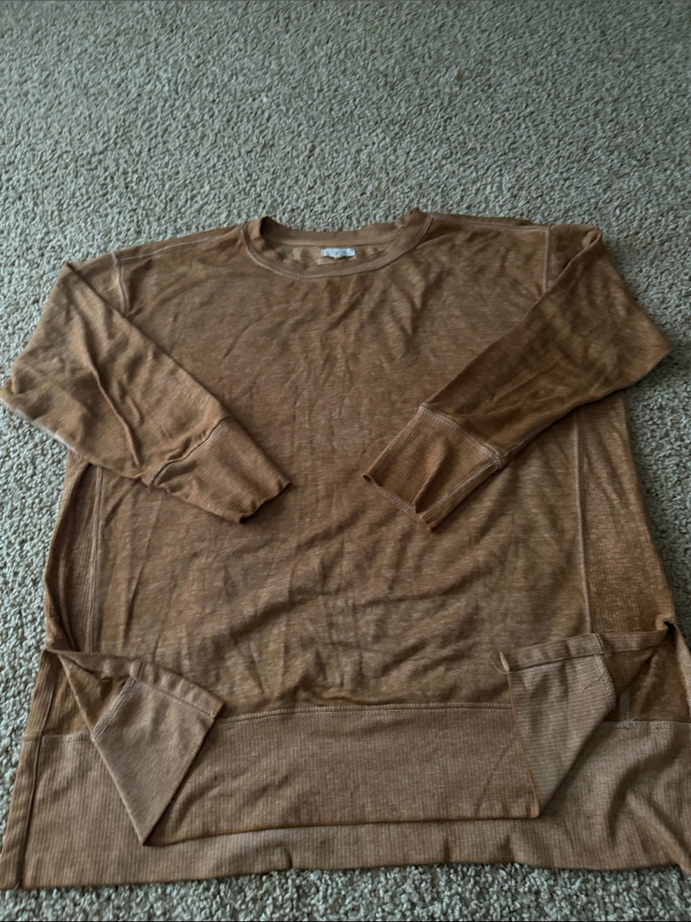 Maurices Brown Women's Lightweight Crewneck Sweatshirt